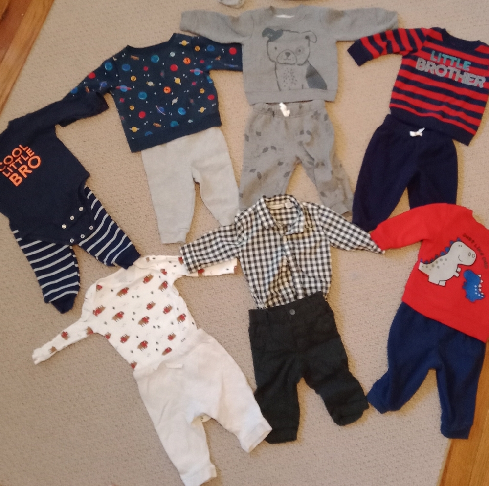 Seven 6-9month boys outfits